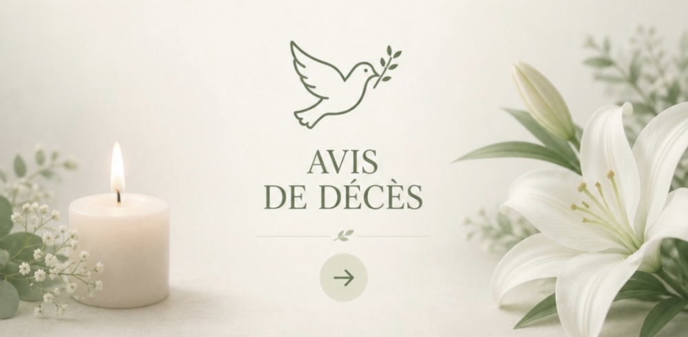 Bouton avis de deces