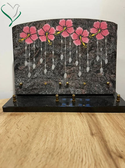 plaque fleurs